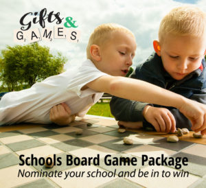 win a schools board game package for your school