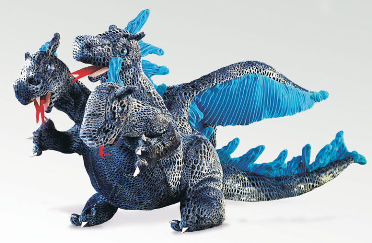 three headed dragon puppet